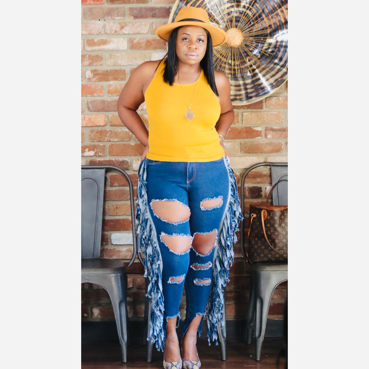 Fringe me Down Jeans